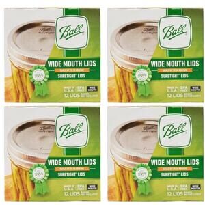 Ball Wide Mouth Canning Lids 4 Dozen or 48 Lids Total